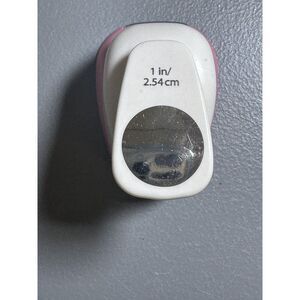 Recollections Miniature Circle Paper Hole Punch 1" 2.54cm Pink White Scrapbook‎